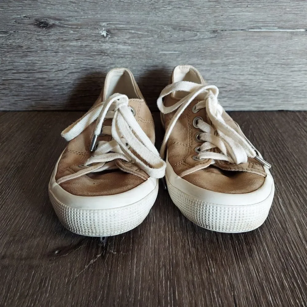 Lauren Ralph Lauren Jolie Tennis Shoes Ladies Suede Sneaker Size 6 Lace Up